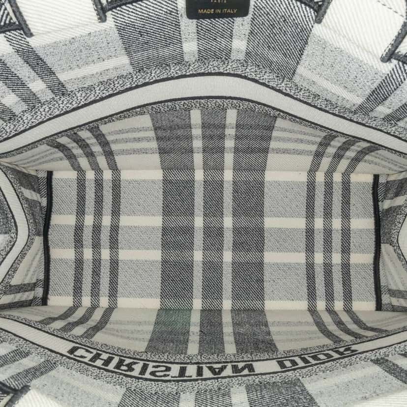 Dior Large Check'n'Dior Book Tote White Canvas Good condition - Box View