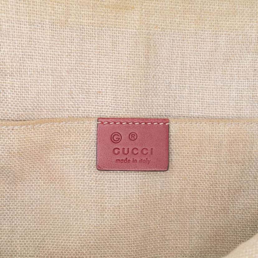 Gucci Mini Microguccissima Dome Satchel Red Leather Good condition - Box View