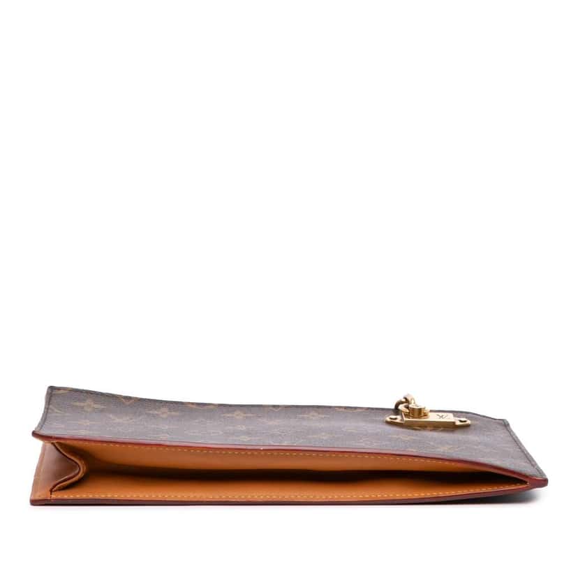 Louis Vuitton Monogram Legacy Chain Clutch Brown Canvas Good condition - Inside View