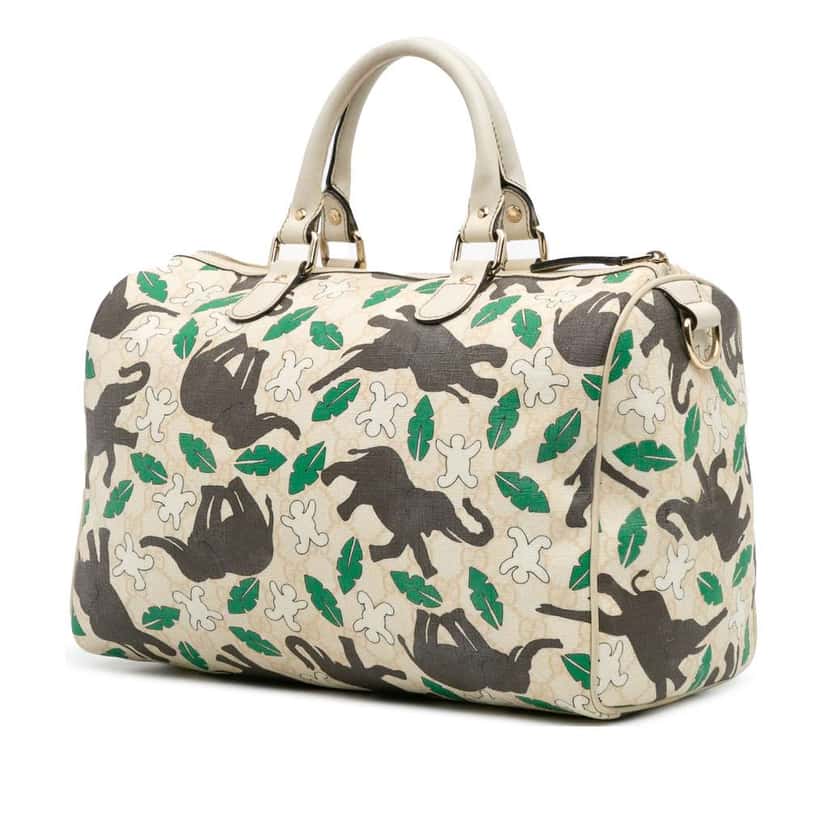 Gucci Limited Edition GG Supreme Joy Snowman In Africa Brown Canvas Good condition - Back View