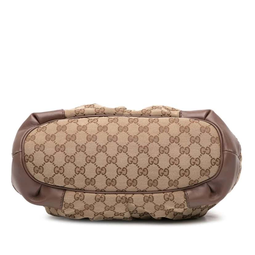 Gucci GG Canvas Sukey Satchel Brown Canvas Fair condition - Inside View