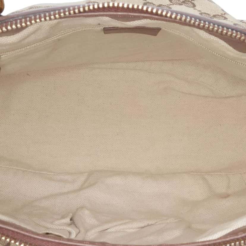 Gucci GG Canvas Sukey Satchel Brown Canvas Fair condition - Model View