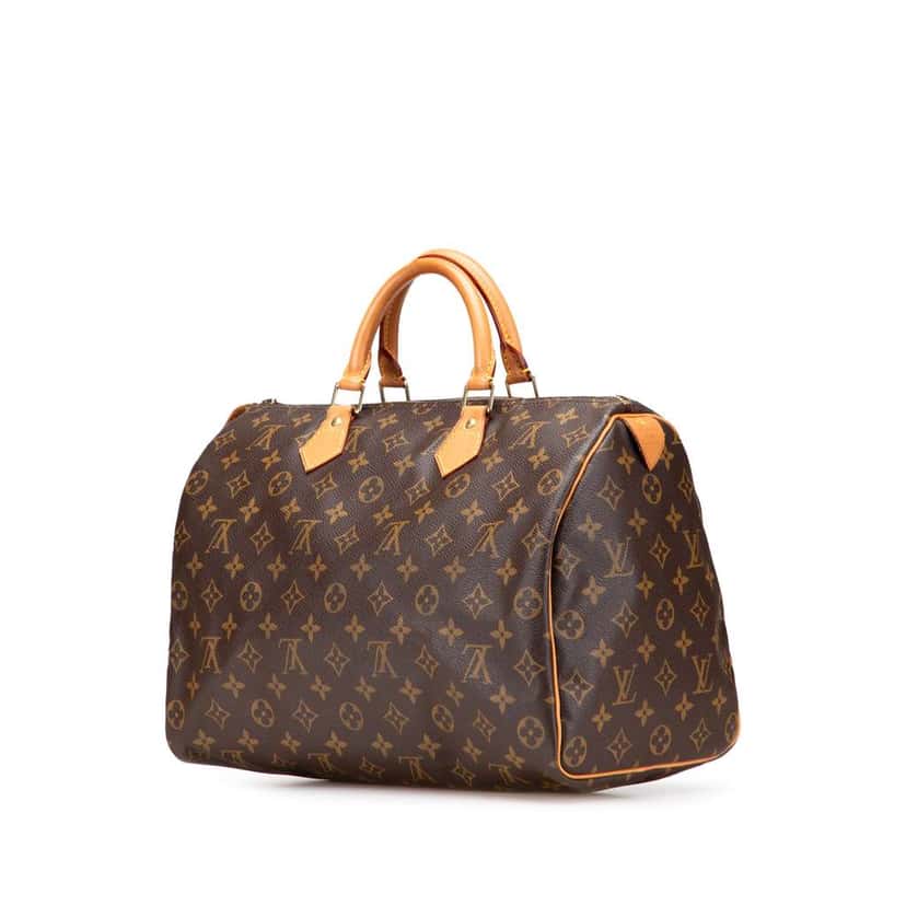 Louis Vuitton Monogram Speedy 35 Brown Canvas Good condition - Back View