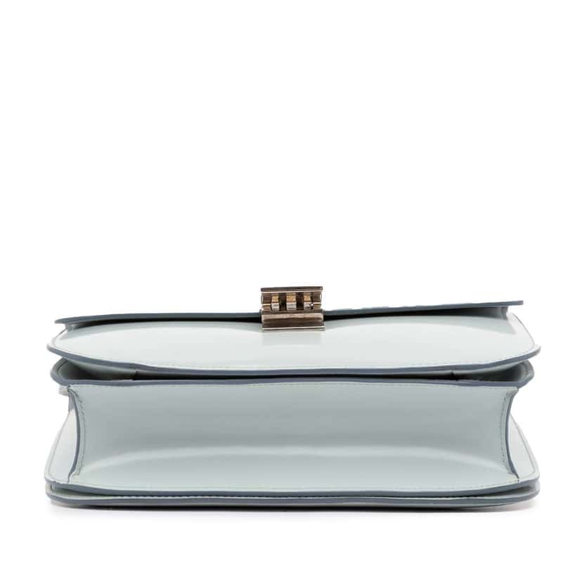 Celine Teen Calfskin Classic Box Grey Leather Good condition - Model View