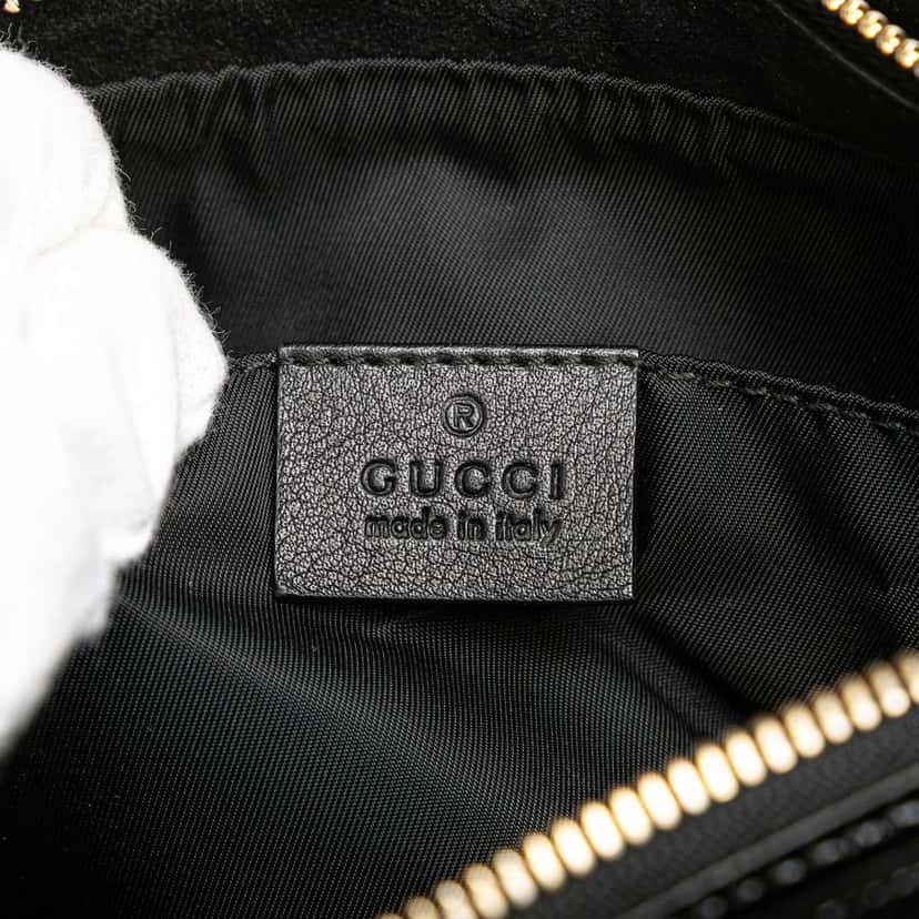 Gucci Soft Patent Soho Clutch Black Leather Good condition - Box View
