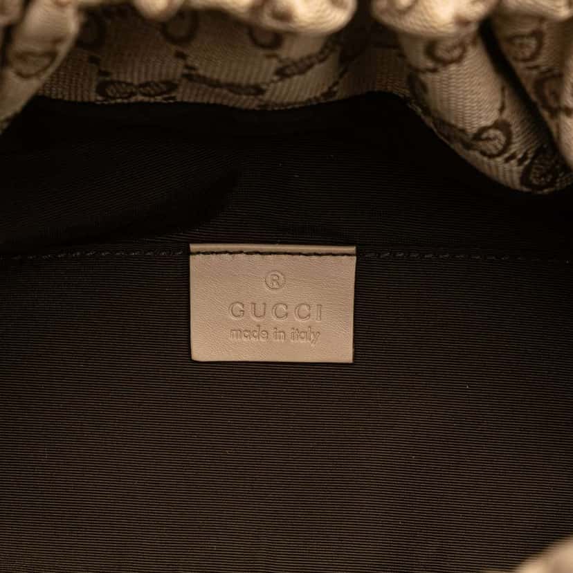 Gucci GG Canvas Bamboo Handbag Brown Canvas Good condition - Box View
