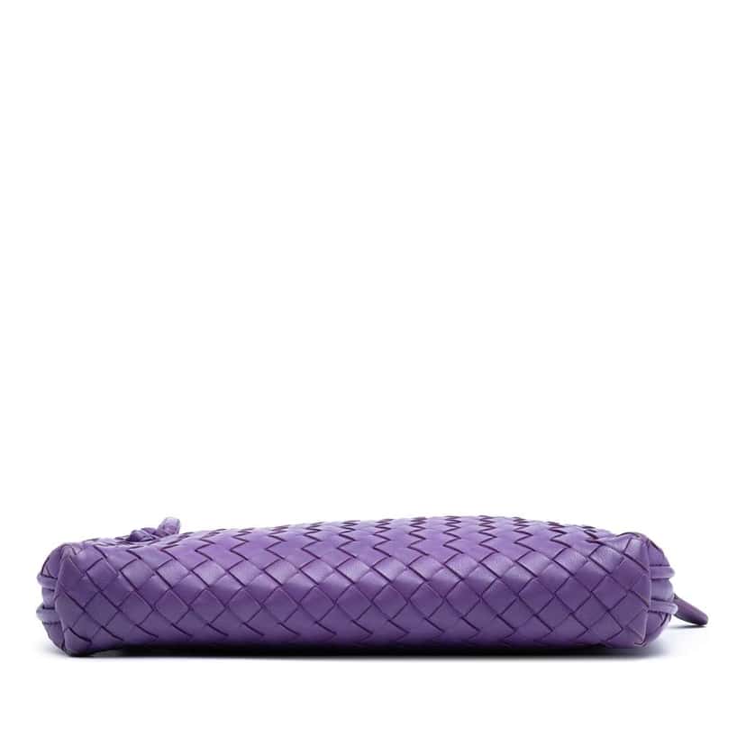 Bottega Veneta Nappa Intrecciato Nodini Crossbody Purple Leather Good condition - Inside View