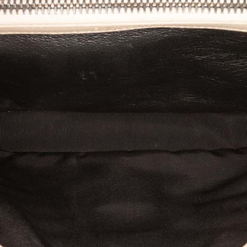 Saint Laurent Medium Monogram Chevron Sheepskin College Bag Brown Leather Good condition - Model View