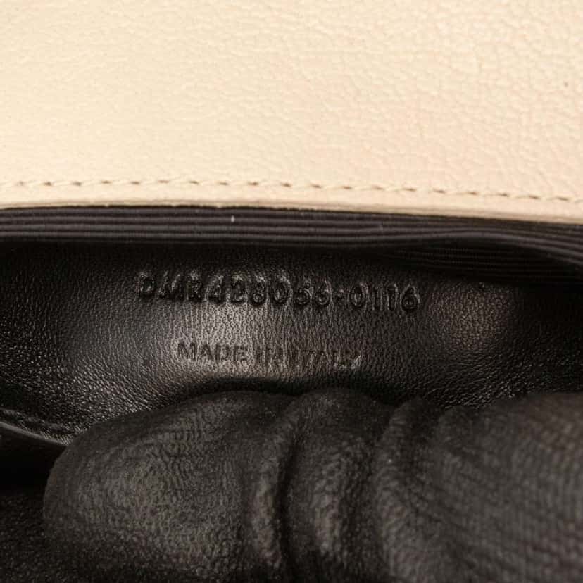 Saint Laurent Medium Monogram Chevron Sheepskin College Bag Brown Leather Good condition - Box View