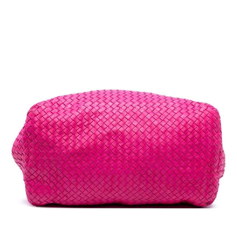 Bottega Veneta Large Nappa Intrecciato Cesta Tote Pink Leather Good condition - Inside View