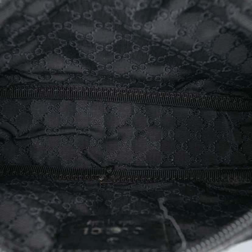 Gucci Denim Web Shoulder Bag Black Denim Very good condition - Model View