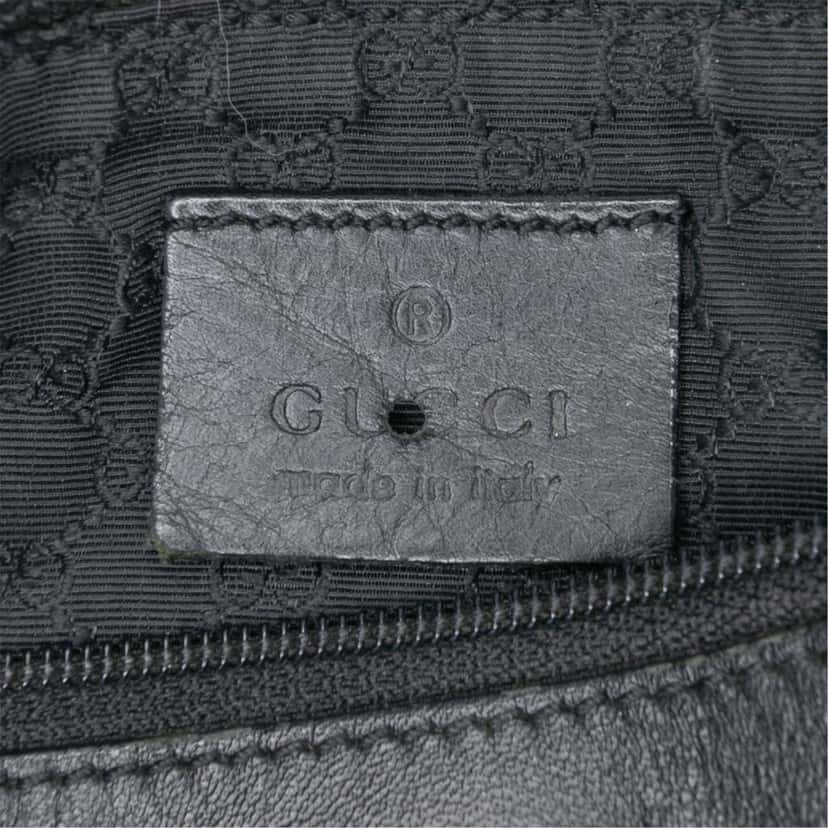 Gucci Denim Web Shoulder Bag Black Denim Very good condition - Box View