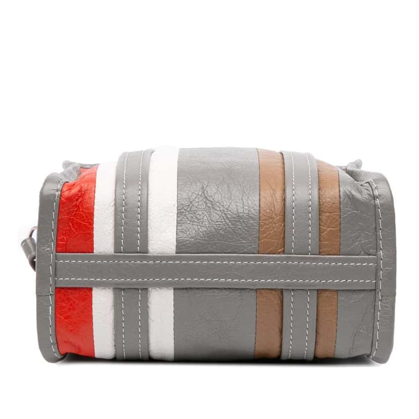 Balenciaga XS Lambskin Bazar Shopper Satchel Grey Leather Good condition - Inside View