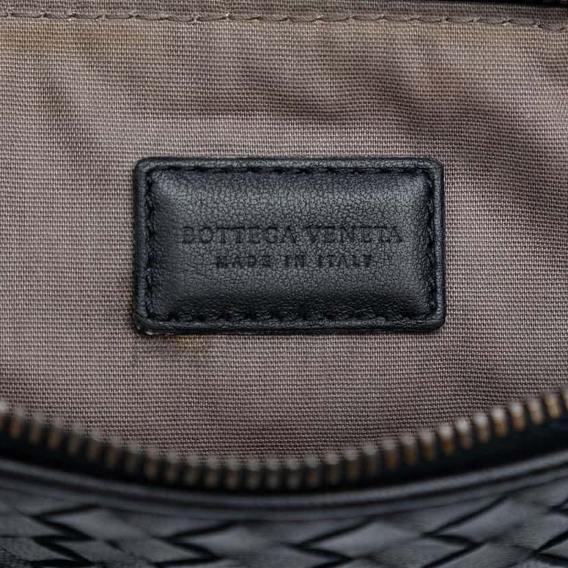 Bottega Veneta Nappa Intrecciato Clutch Black Leather Good condition - Box View
