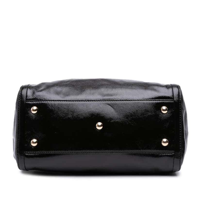 Gucci Small Patent Soho Satchel Black Leather Good condition - Inside View