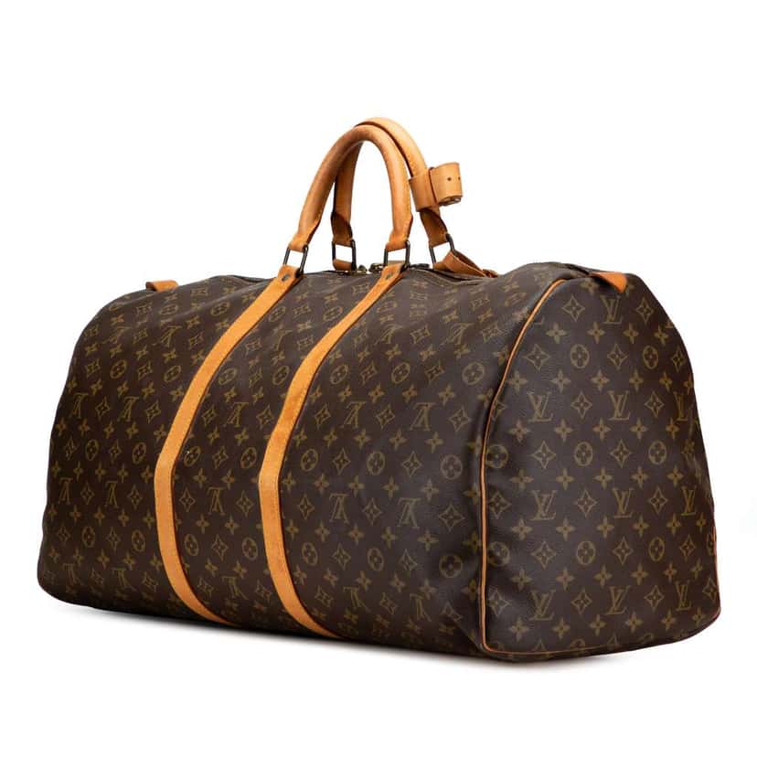 Louis Vuitton Monogram Keepall 60 Brown Good condition - Back View