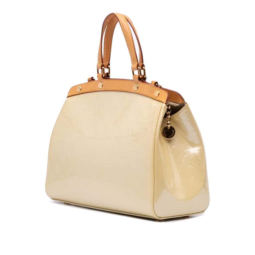 Louis Vuitton Monogram Vernis Brea MM Brown Leather Good condition - Back View