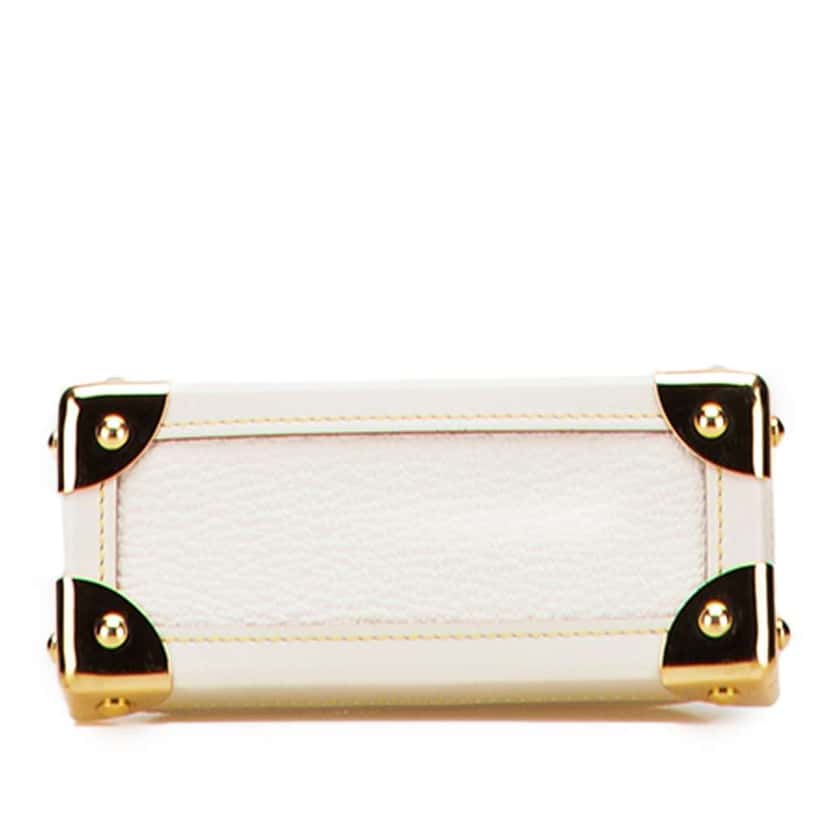 Louis Vuitton Suhali Porte Monnaie Coin Pouch White Leather Good condition - Inside View