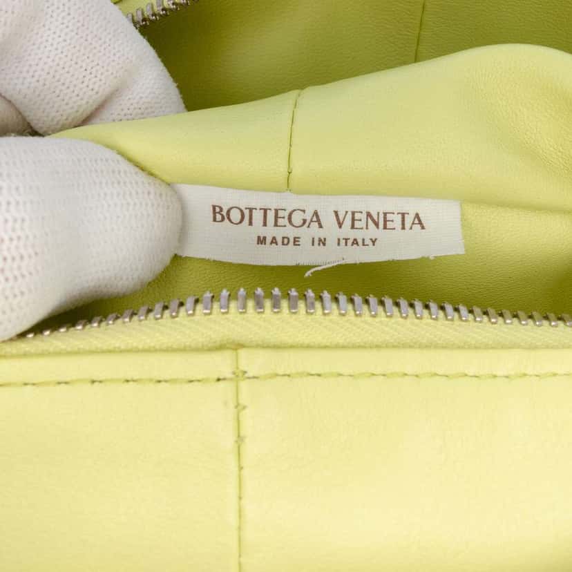 Bottega Veneta Mini Calfskin Double Knot Green Leather Very good condition - Box View