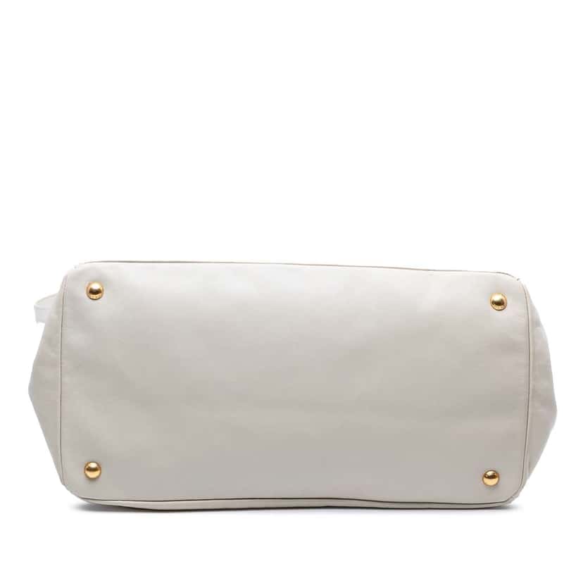 Prada Soft Calf Satchel White Leather Good condition - Inside View