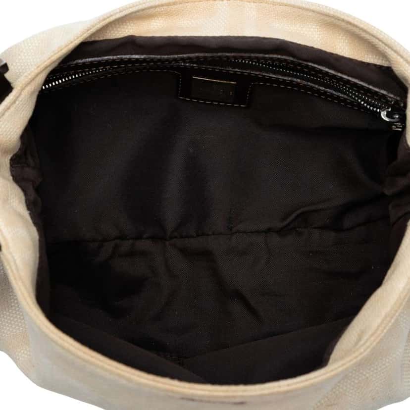 Fendi Zucca Canvas Shoulder Bag Brown Canvas Good condition - Model View