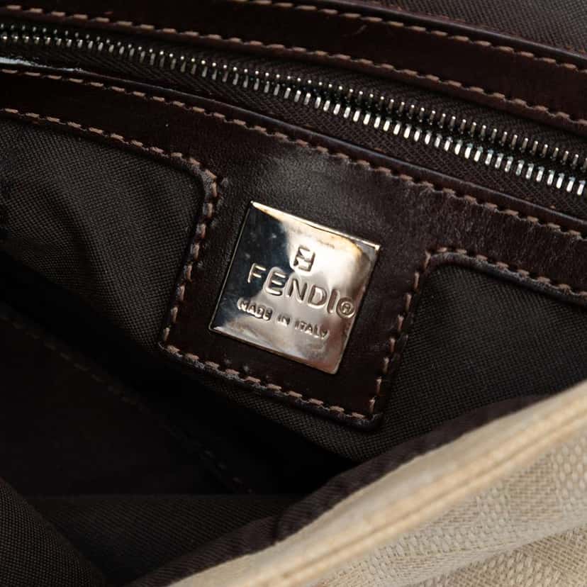 Fendi Zucca Canvas Shoulder Bag Brown Canvas Good condition - Box View