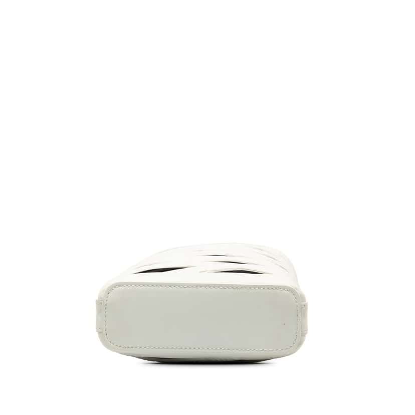 Balenciaga Neo Basket Phone Holder White Leather Good condition - Model View