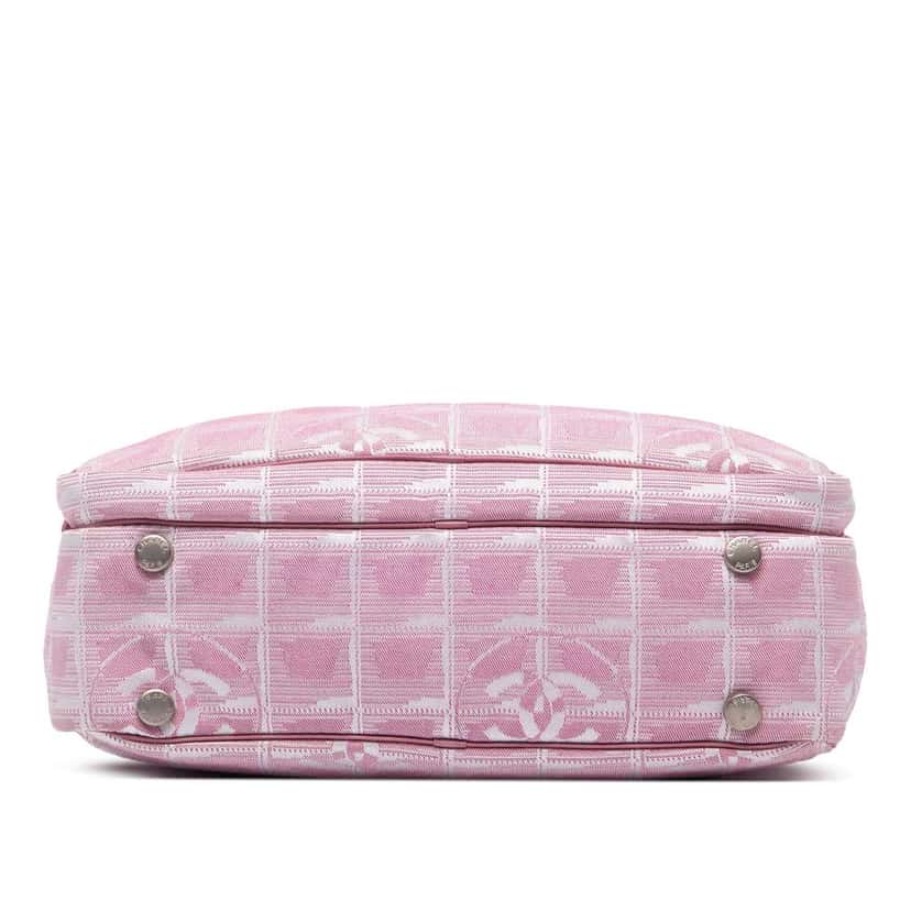 Chanel New Travel Line Nylon Satchel Pink Good condition - Inside View