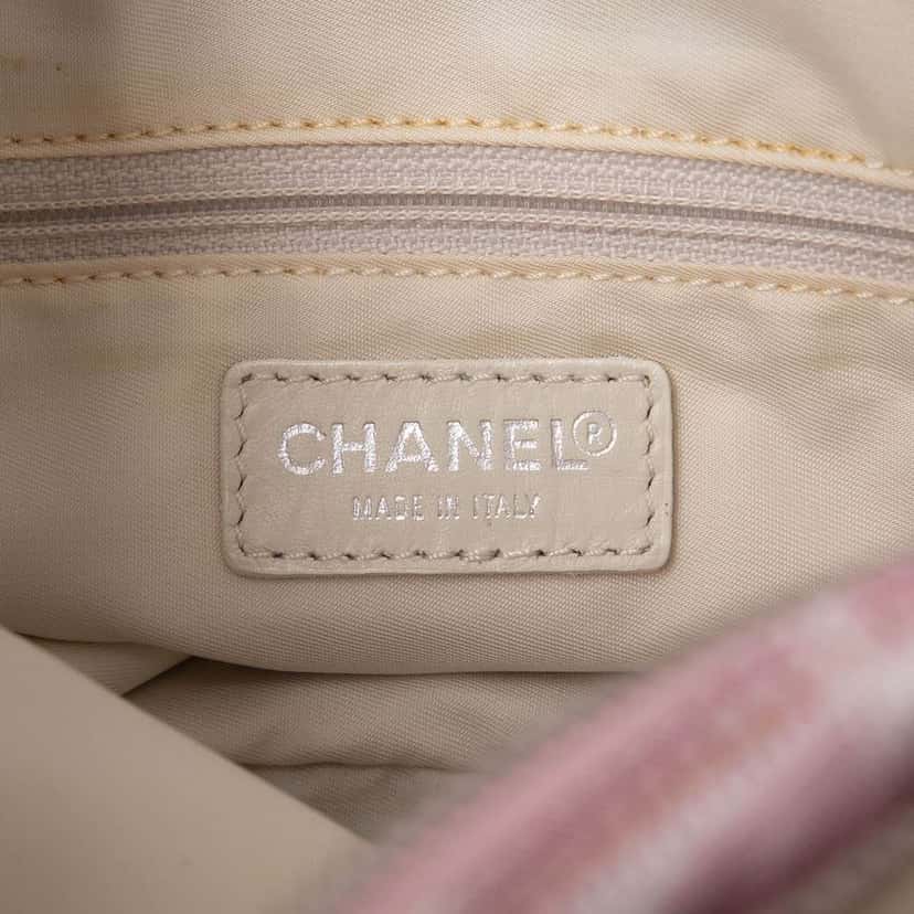 Chanel New Travel Line Nylon Satchel Pink Good condition - Box View