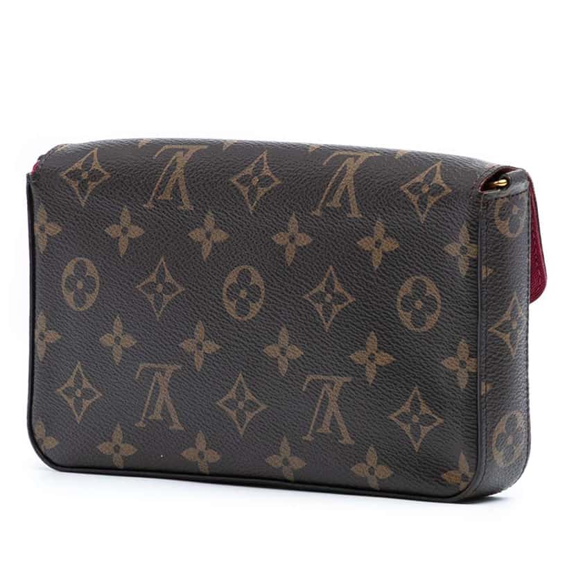 Louis Vuitton Monogram Pochette Felicie Brown Good condition - Back View