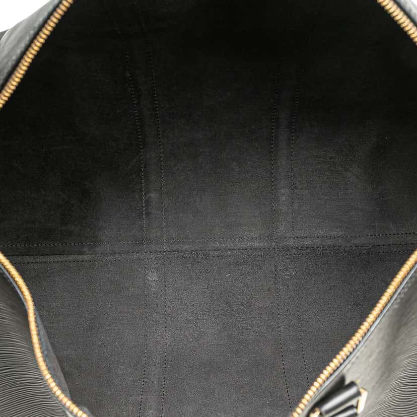 Louis Vuitton Epi Keepall 50 Black Leather Fair condition - Model View