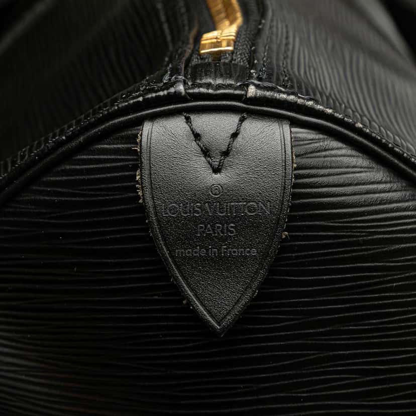 Louis Vuitton Epi Keepall 50 Black Leather Fair condition - Box View
