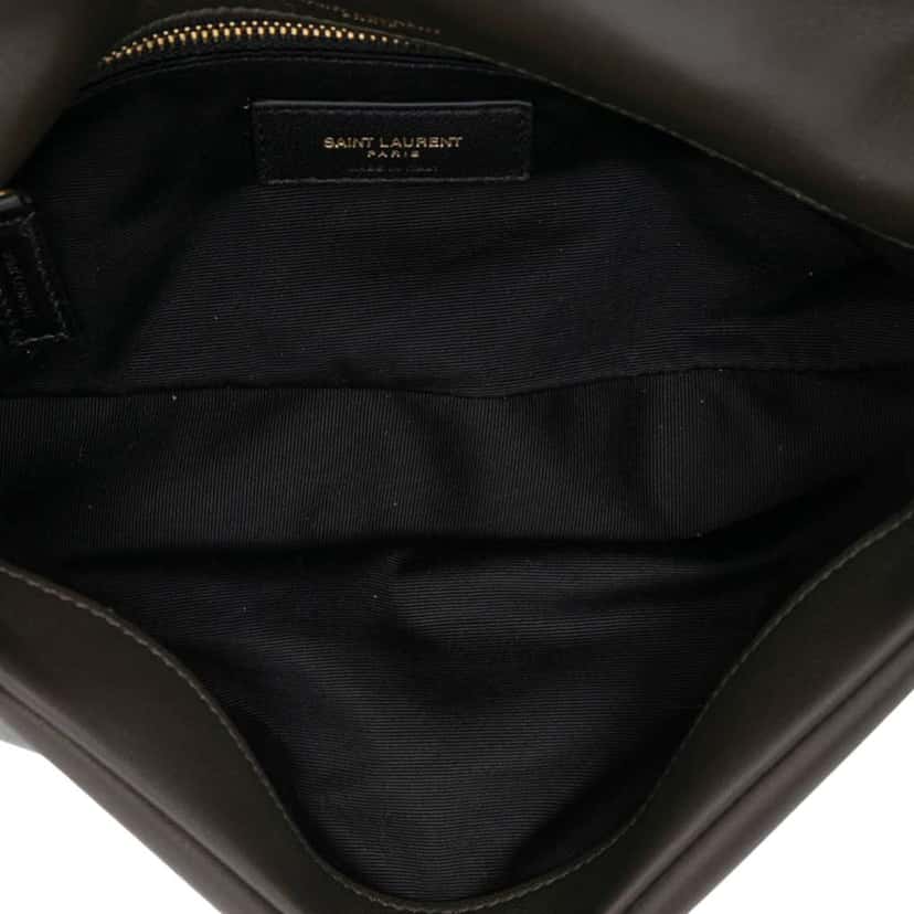 Saint Laurent Small Lambskin Calypso Shoulder Bag Brown Leather Good condition - Model View