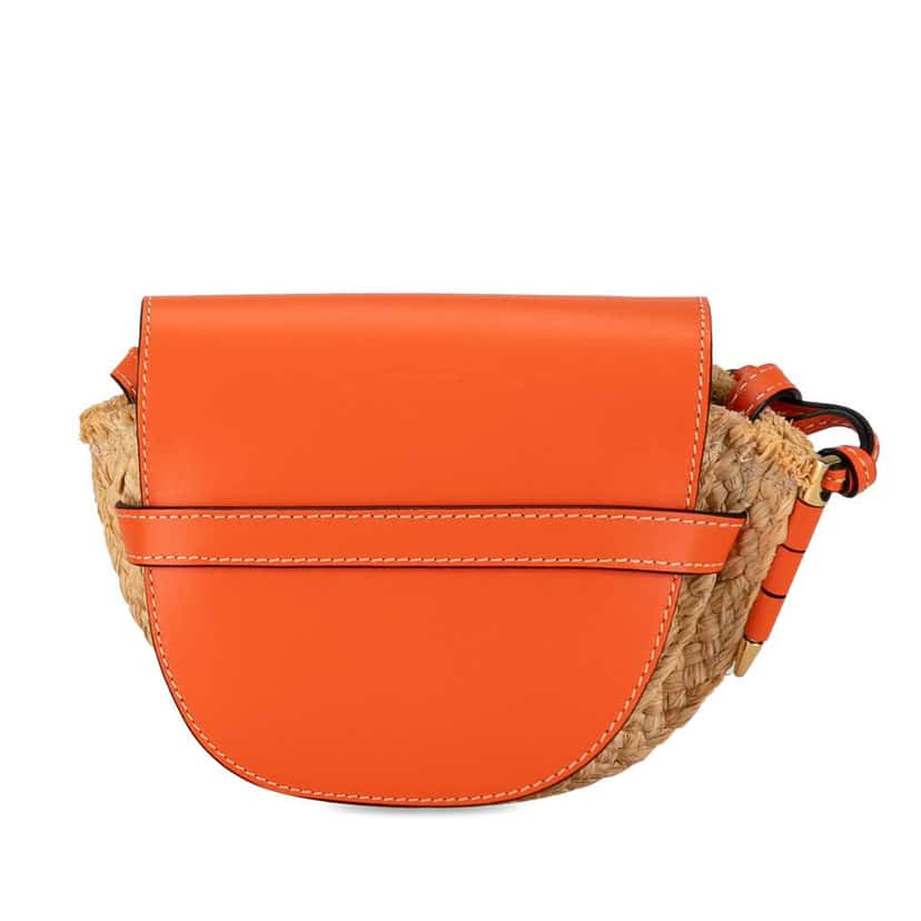 Loewe Mini Raffia Gate Crossbody Brown Good condition - Inside View