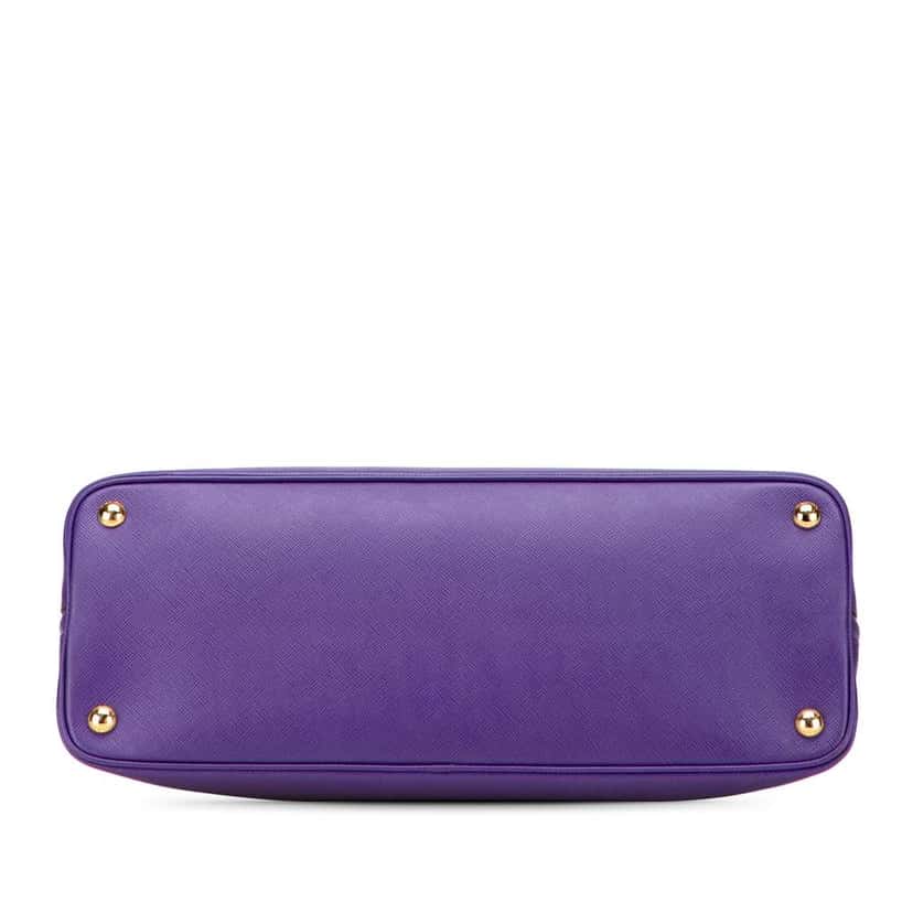 Prada Large Saffiano Lux Promenade Satchel Purple Leather Good condition - Inside View