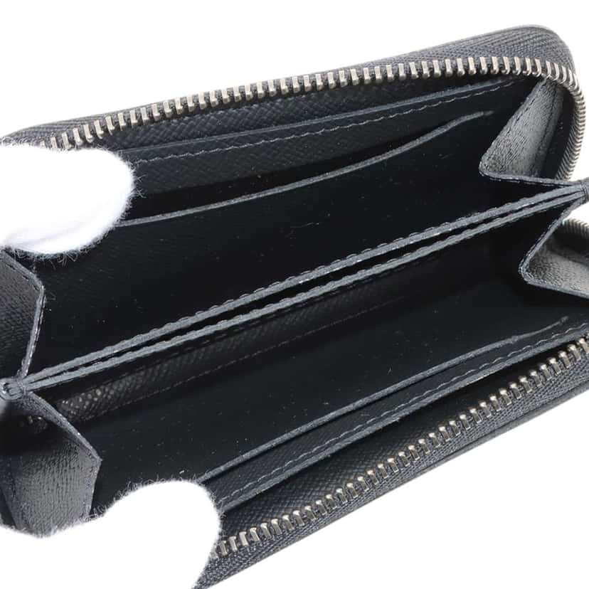 Louis Vuitton Monogram Eclipse Vertical Zippy Coin Purse Black Good condition - Model View