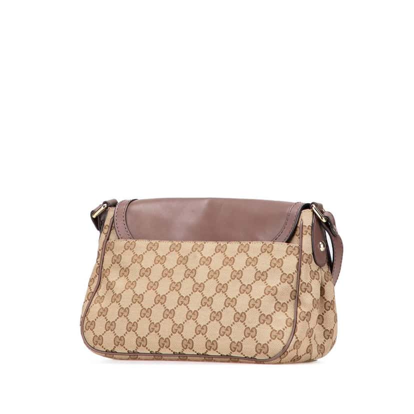 Gucci GG Canvas Sukey Crossbody Brown Canvas Good condition - Back View