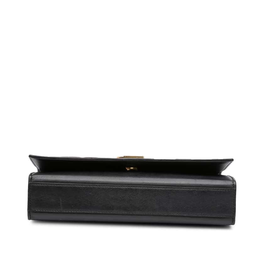 Saint Laurent Medium Lambskin Cloud Star Patchwork Monogram Kate Crossbody Black Leather Good condition - Inside View
