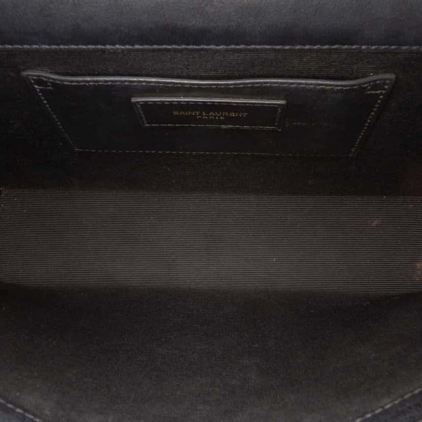 Saint Laurent Medium Lambskin Cloud Star Patchwork Monogram Kate Crossbody Black Leather Good condition - Model View