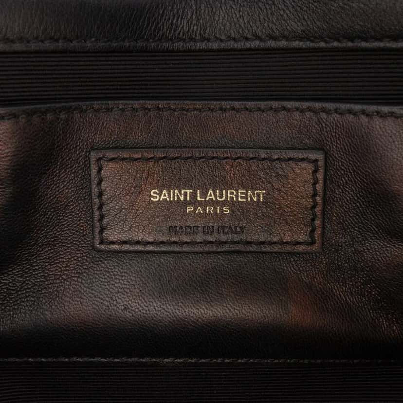 Saint Laurent Medium Lambskin Cloud Star Patchwork Monogram Kate Crossbody Black Leather Good condition - Box View