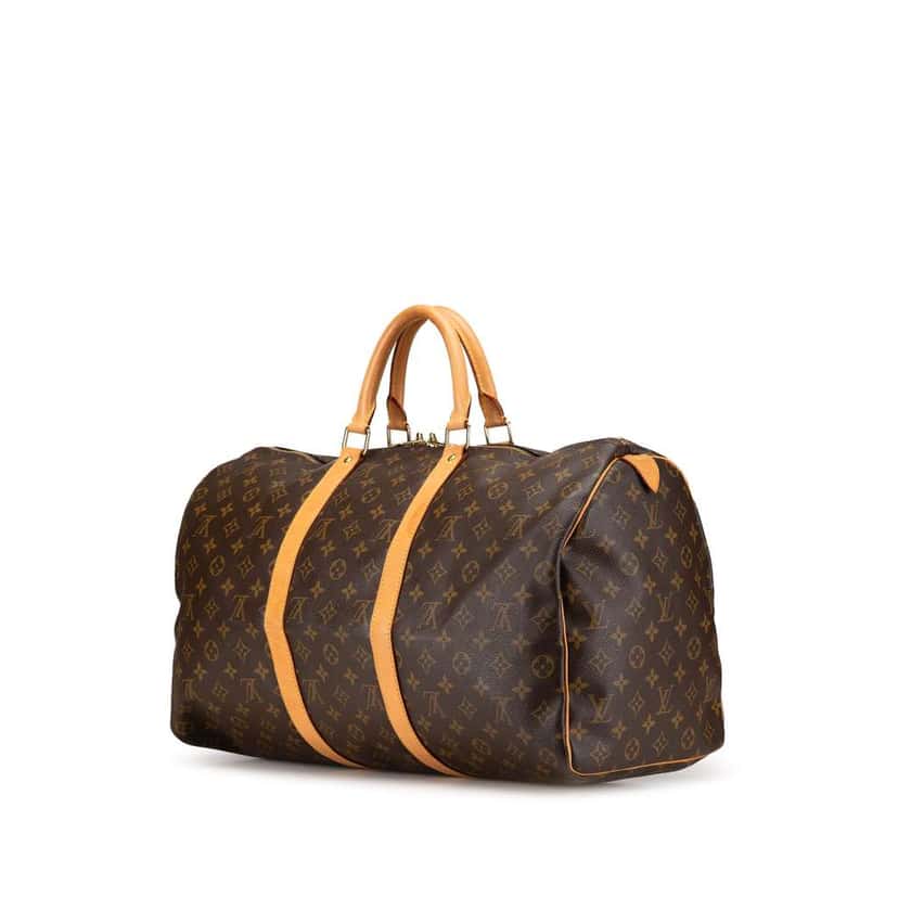 Louis Vuitton Monogram Keepall 50 Brown Good condition - Back View
