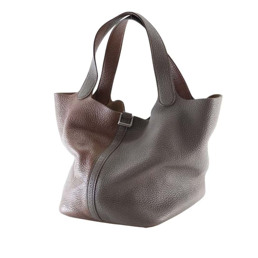 Hermès Bicolor Togo Picotin 22 Brown Leather Good condition - Model View