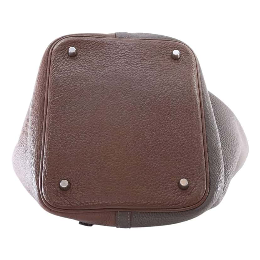 Hermès Bicolor Togo Picotin 22 Brown Leather Good condition - Box View