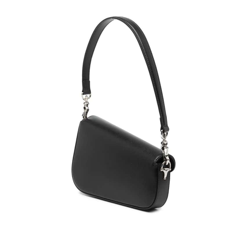 Gucci Mini Leather Asymmetric Horsebit 1955 Satchel Brown Leather Very good condition - Back View