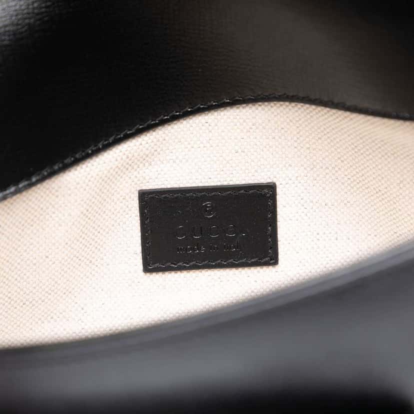 Gucci Mini Leather Asymmetric Horsebit 1955 Satchel Brown Leather Very good condition - Box View