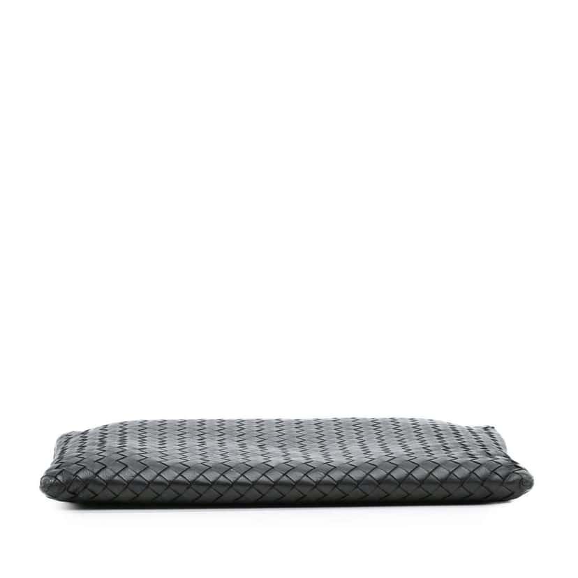 Bottega Veneta Nappa Intrecciato Clutch Black Leather Good condition - Inside View