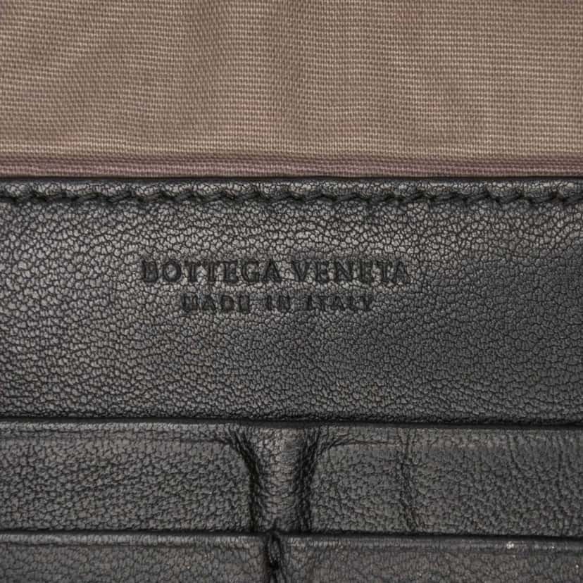 Bottega Veneta Nappa Intrecciato Clutch Black Leather Good condition - Box View