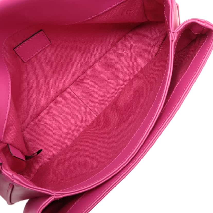 Gucci Small Calfskin GG Marmont 2.0 Satchel Pink Leather Good condition - Inside View