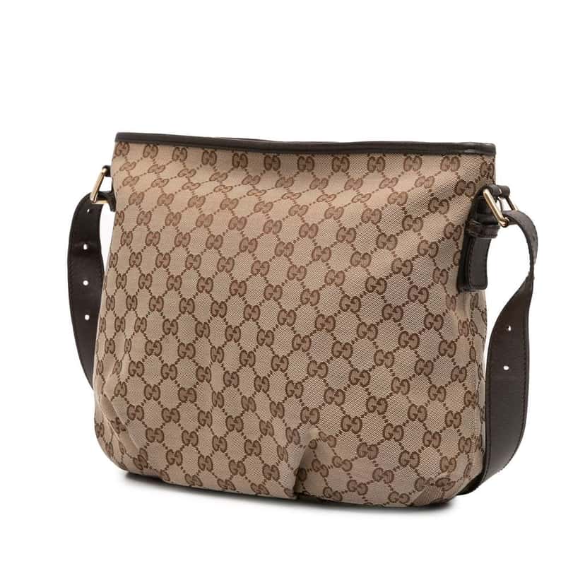Gucci GG Canvas Crossbody Brown Canvas Good condition - Back View