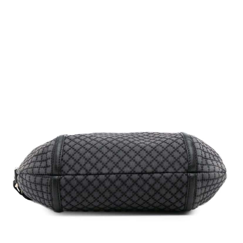 Gucci Medium Diamante Canvas Techno Horsebit Hobo Grey Canvas Fair condition - Inside View